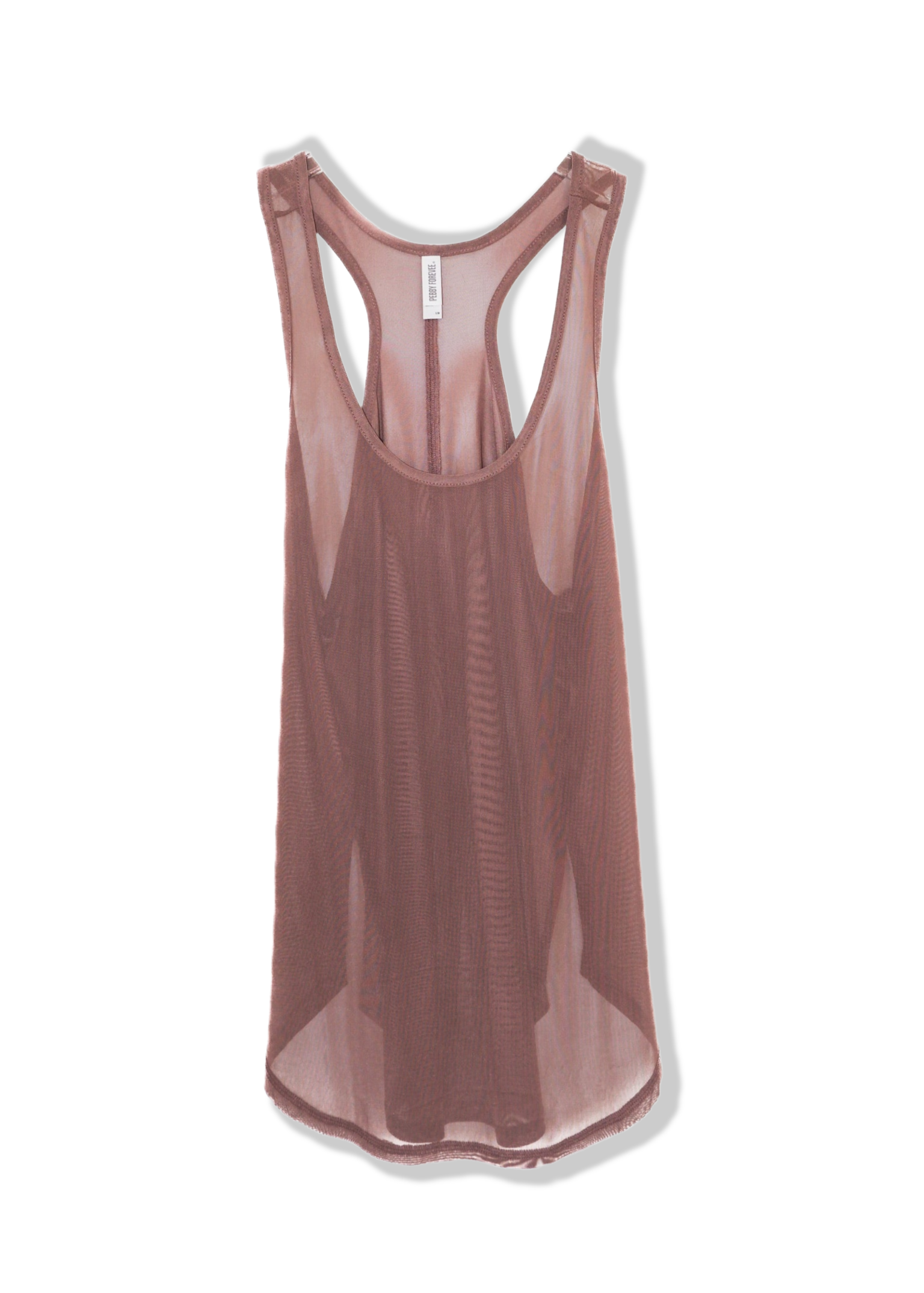 FINAL SALE: SHEER BOYFRIEND SIDE SLIT TANK – Pebby Forevee