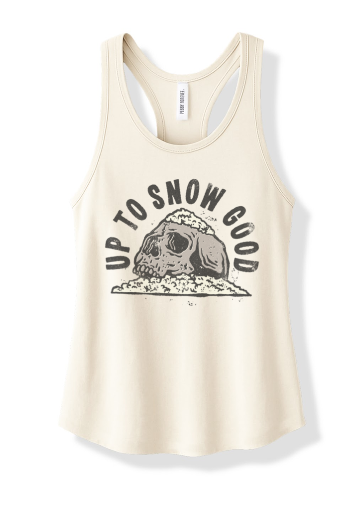 pebby forevee Tank Top UP TO SNOW GOOD BOYFRIEND SIDE SLIT TANK
