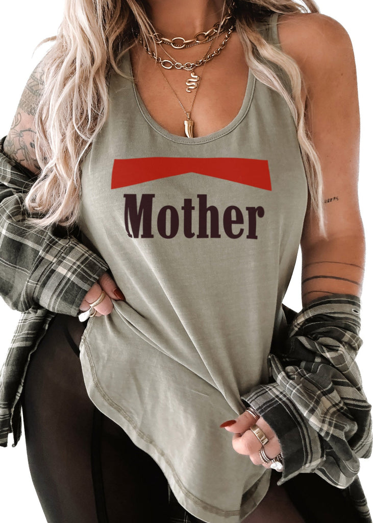 pebby forevee Tank Top VINTAGE MOTHER BOYFRIEND SIDE SLIT TANK