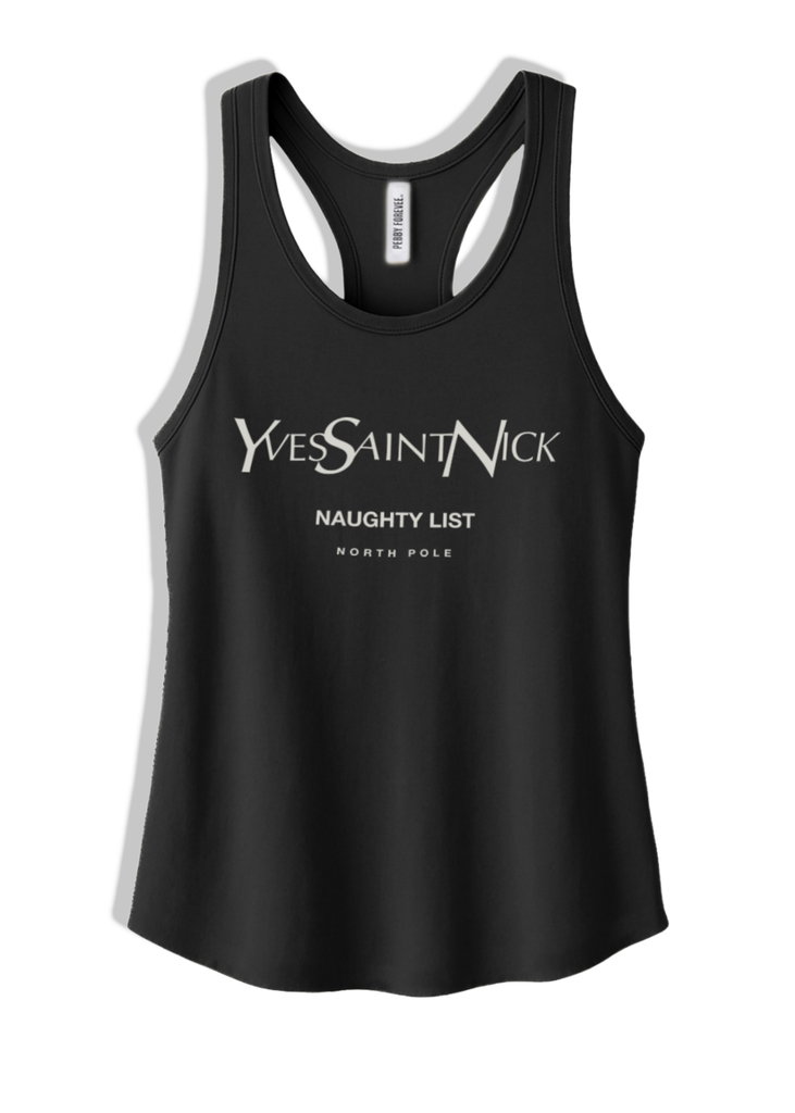 pebby forevee Tank Top YVES SAINT NICK BOYFRIEND SIDE SLIT TANK