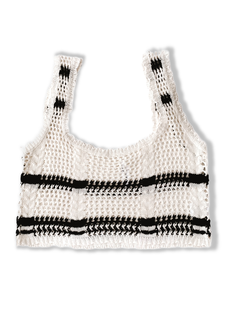 pebby forevee Vest DAISY KNIT TOP