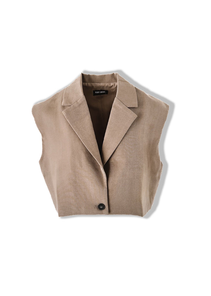 pebby forevee Vest OFFICE VIXEN CROPPED VEST