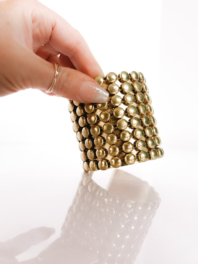 pebby forevee Bracelet Gold CASPIAN CUFF BRACELET(gold)