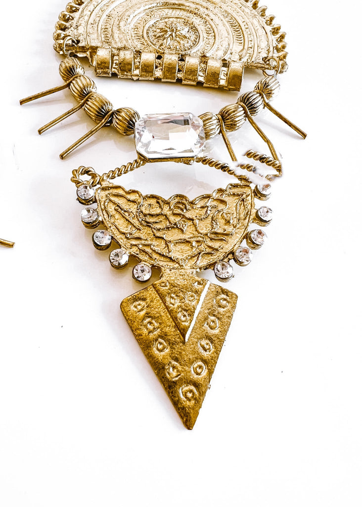 pebby forevee Earring Gold EROPE OVERSIZED STATEMENT EARRINGS