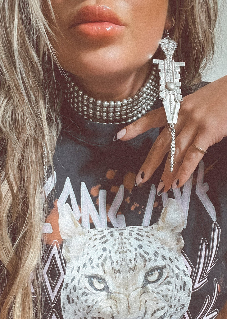 pebby forevee Earring Silver EYDIS STATEMENT EARRINGS