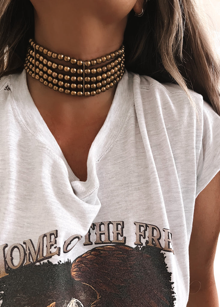 pebby forevee Necklace Gold ASIM CHOKER NECKLACE