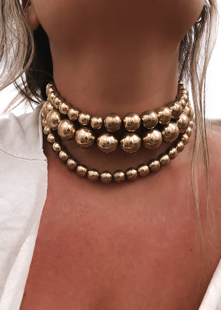 pebby forevee Necklace Gold LEGACY CHOKER NECKLACE