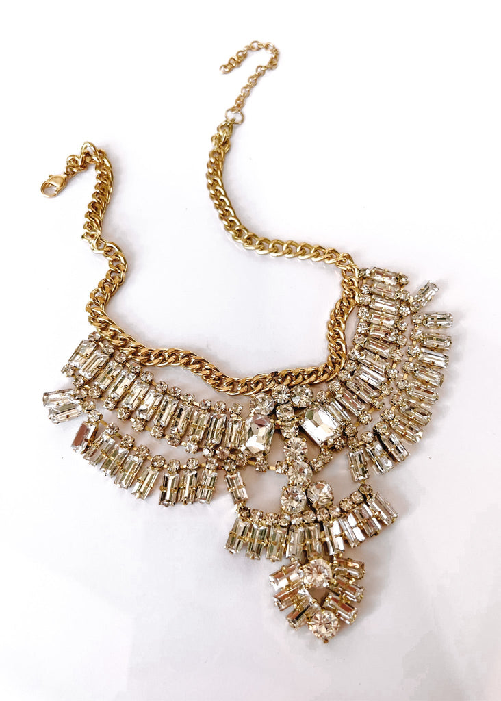 pebby forevee Necklace Gold OCTAVIA STATEMENT NECKLACE (N051)