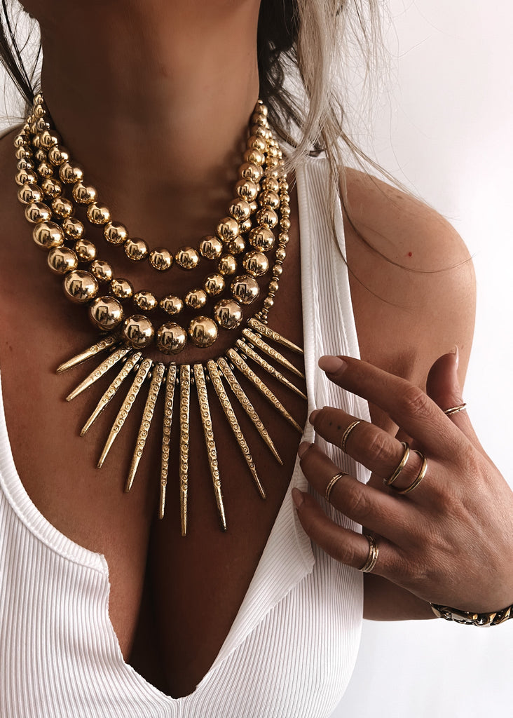 pebby forevee Necklace Gold THE GENERAL STACKING NECKLACE