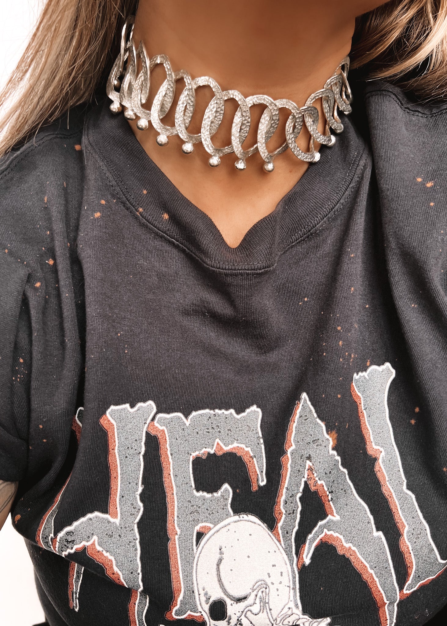 FINAL SALE: ARMOR STATEMENT CHOKER NECKLACE – Pebby Forevee