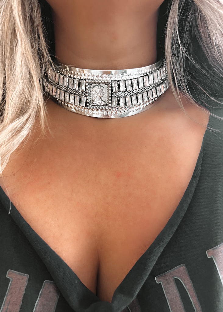 pebby forevee Necklace Silver EPITOME CHOKER NECKLACE