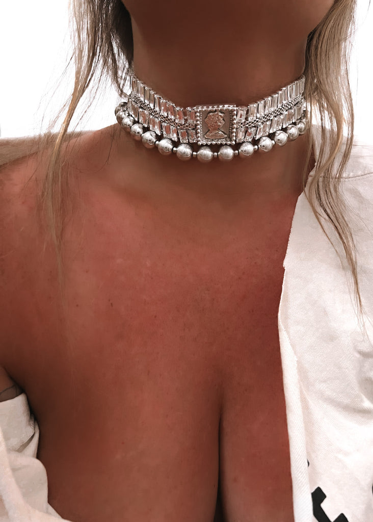 pebby forevee Necklace Silver IMPERIOUS CHOKER NECKLACE