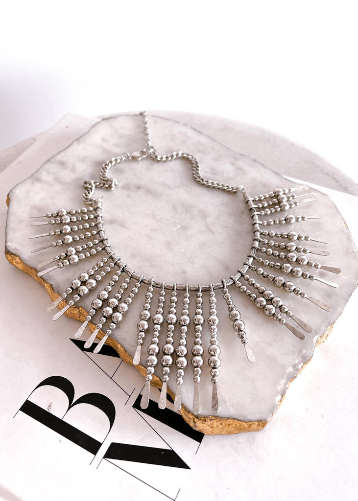 pebby forevee Necklace Silver QUILLAN STATEMENT NECKLACE