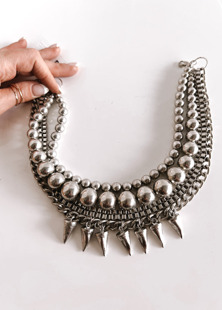 pebby forevee Necklace Silver THE MOTIVATED CHOKER NECKLACE (silver)
