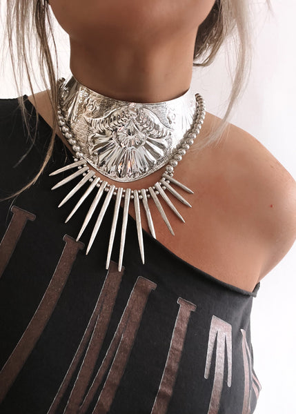 Silver Statement Necklace, Bib Necklace, Necklaces for Women, Silver Chunky  Necklace, Fashion Necklace, Statement Jewellery, Big Necklace - Etsy | Silver  necklace statement, Big necklace, Statement jewelry necklace