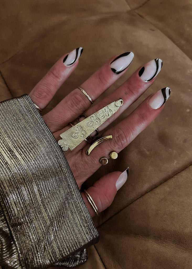 pebby forevee Ring Gold ABRA STATEMENT RING