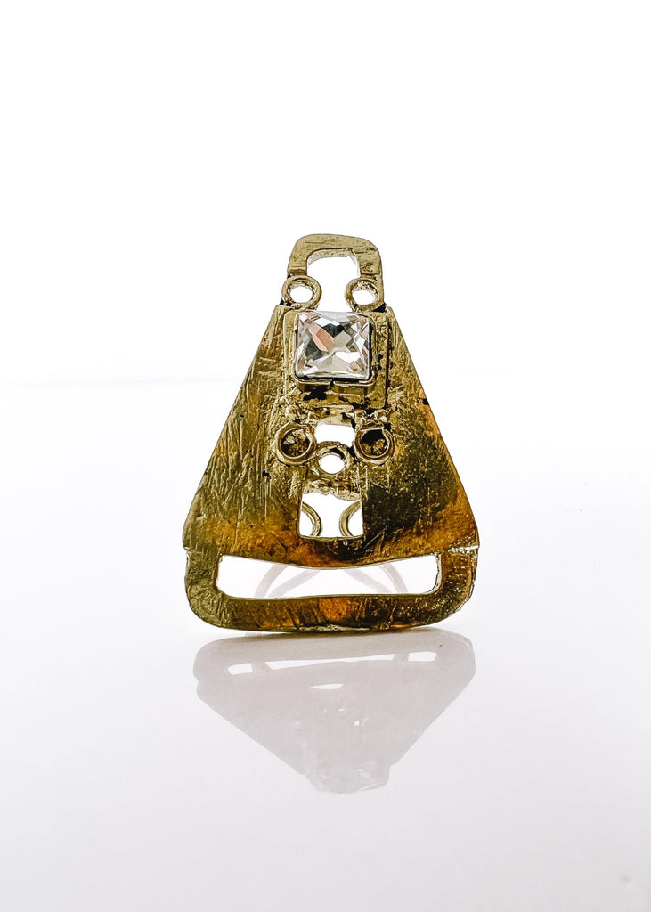 pebby forevee Ring Gold CHIARA STATEMENT RING(GOLD)
