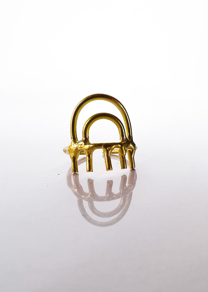 pebby forevee Ring Gold GOOD POINT STATEMENT RING