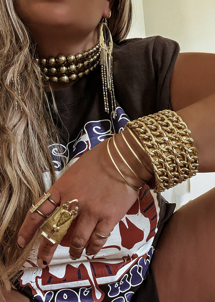 pebby forevee Ring Gold SIANNA STATEMENT RING