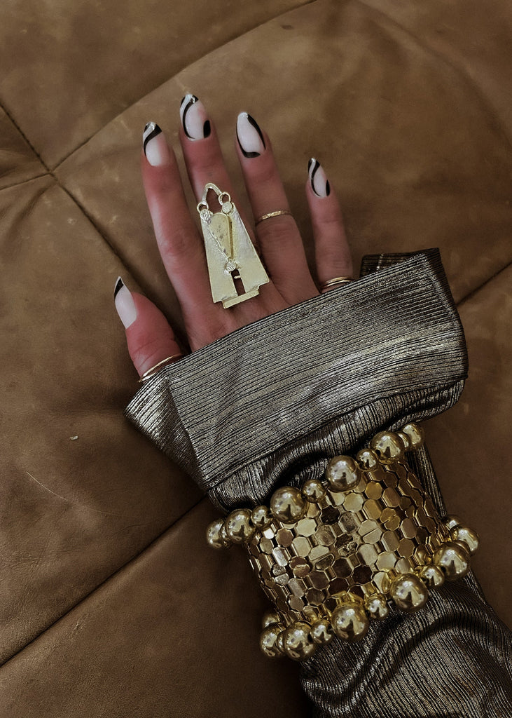 pebby forevee Ring Gold SIANNA STATEMENT RING