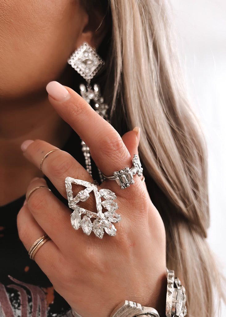 pebby forevee Ring Silver ROTH ARMOR STACKING RING