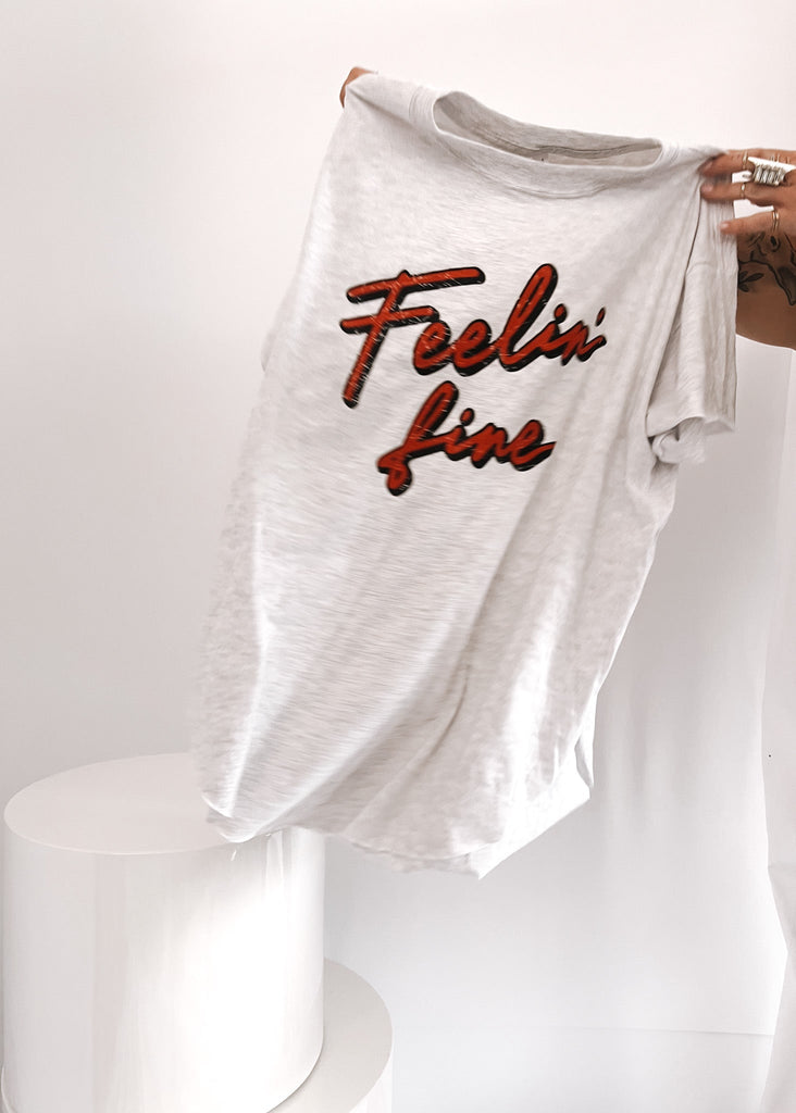 pebby forevee Side Slit Tee FEELIN' FINE SIDE SLIT TEE