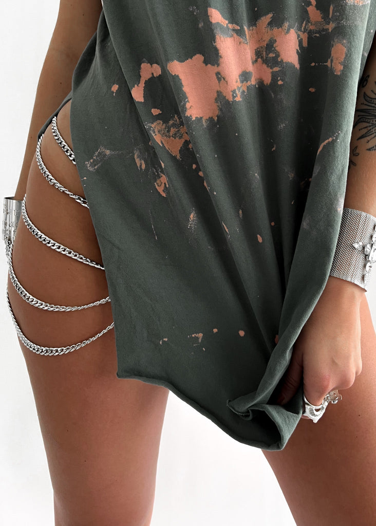 pebby forevee Side Slit Tee THE WILD RIDE BLEACHED OUT SIDE SLIT TEE