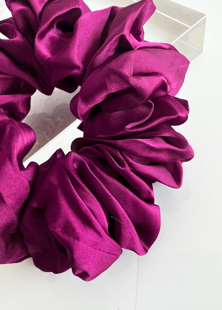 pebby forevee Vibrant Maroon FOR THICK HAIR SUPER STRETCH SCRUNCHIE